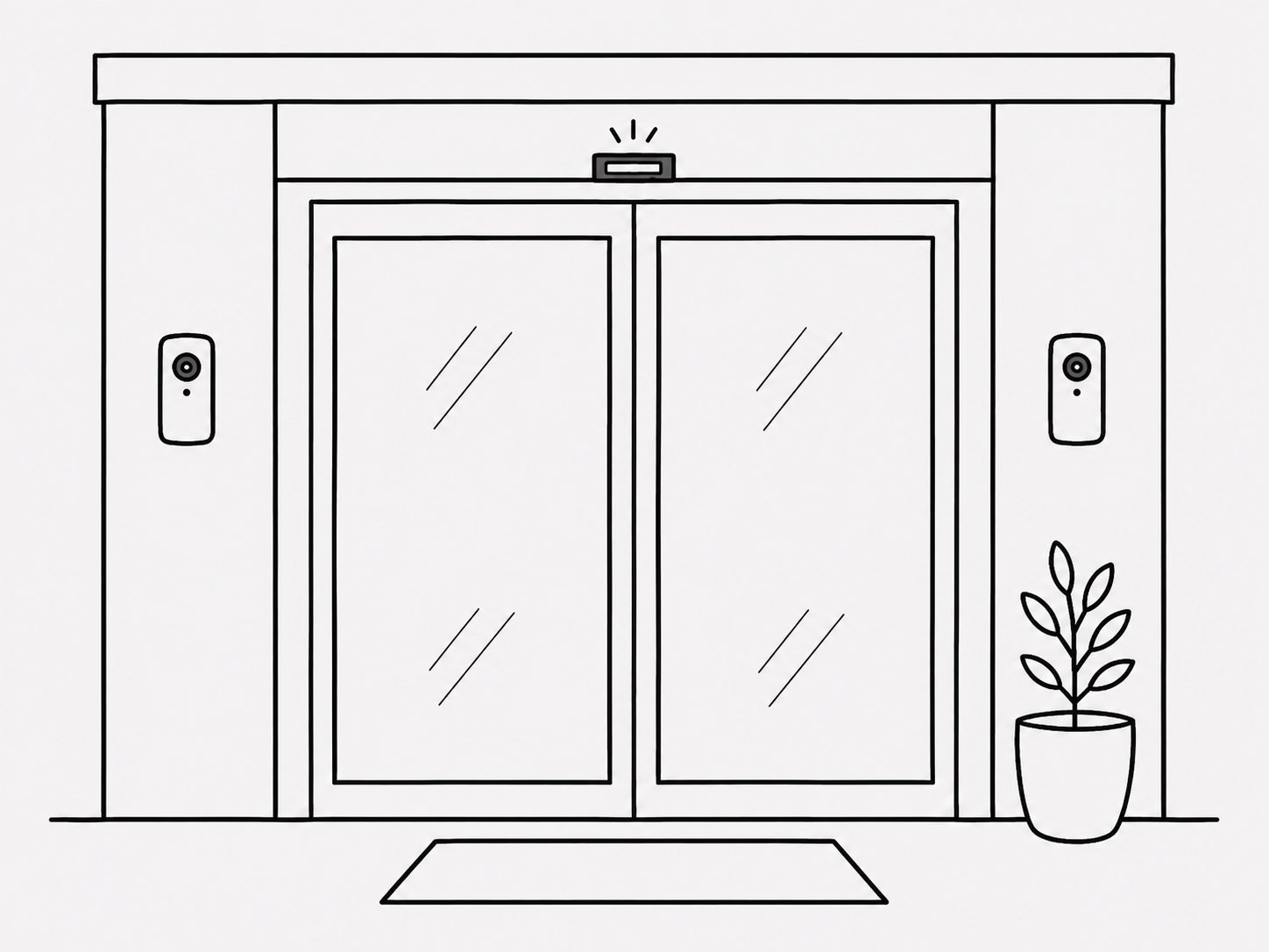 Integrated doorway camera